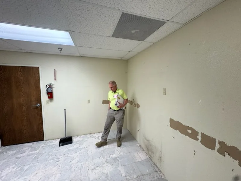 Damaged walls before repair - Extreme Maintenance, Bullhead City AZ